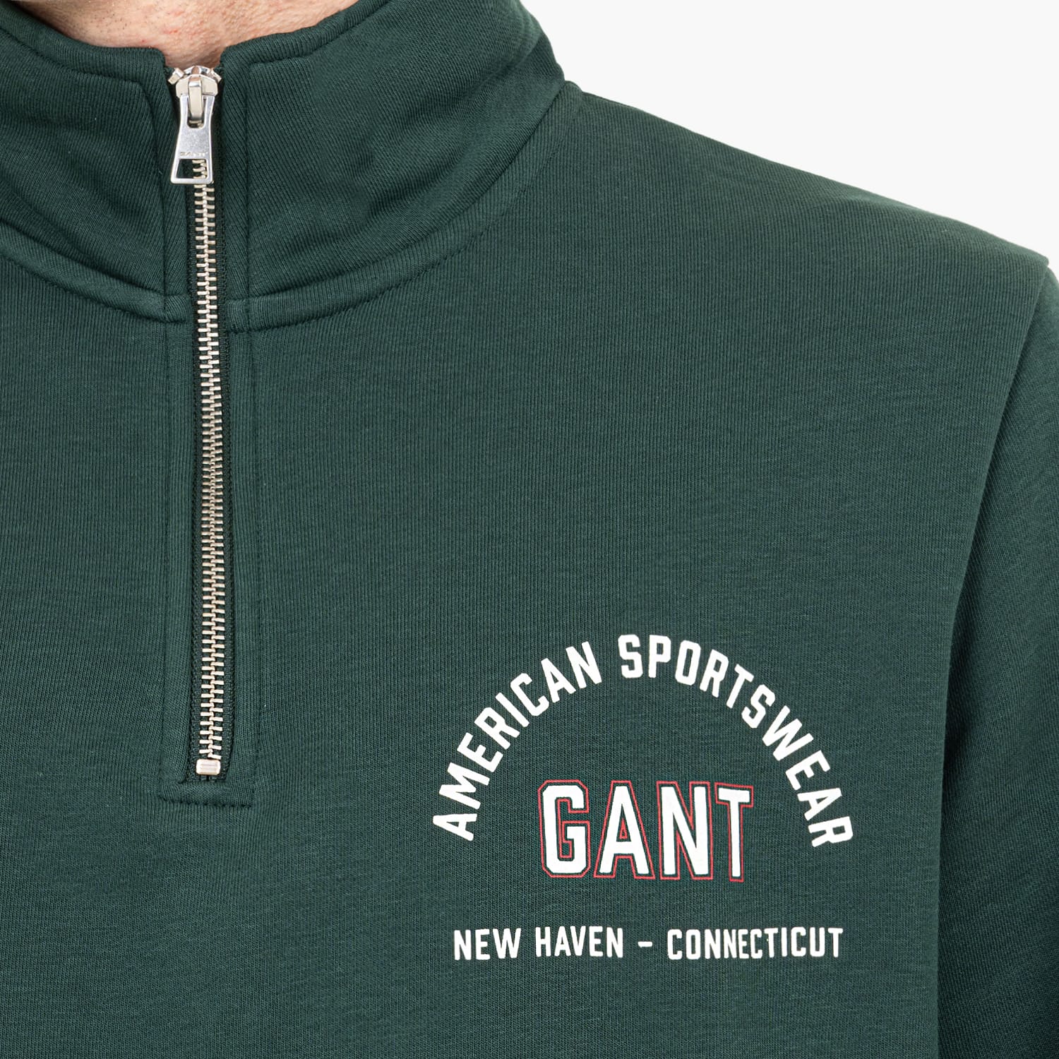 Gant Printed.Halfzip-Green