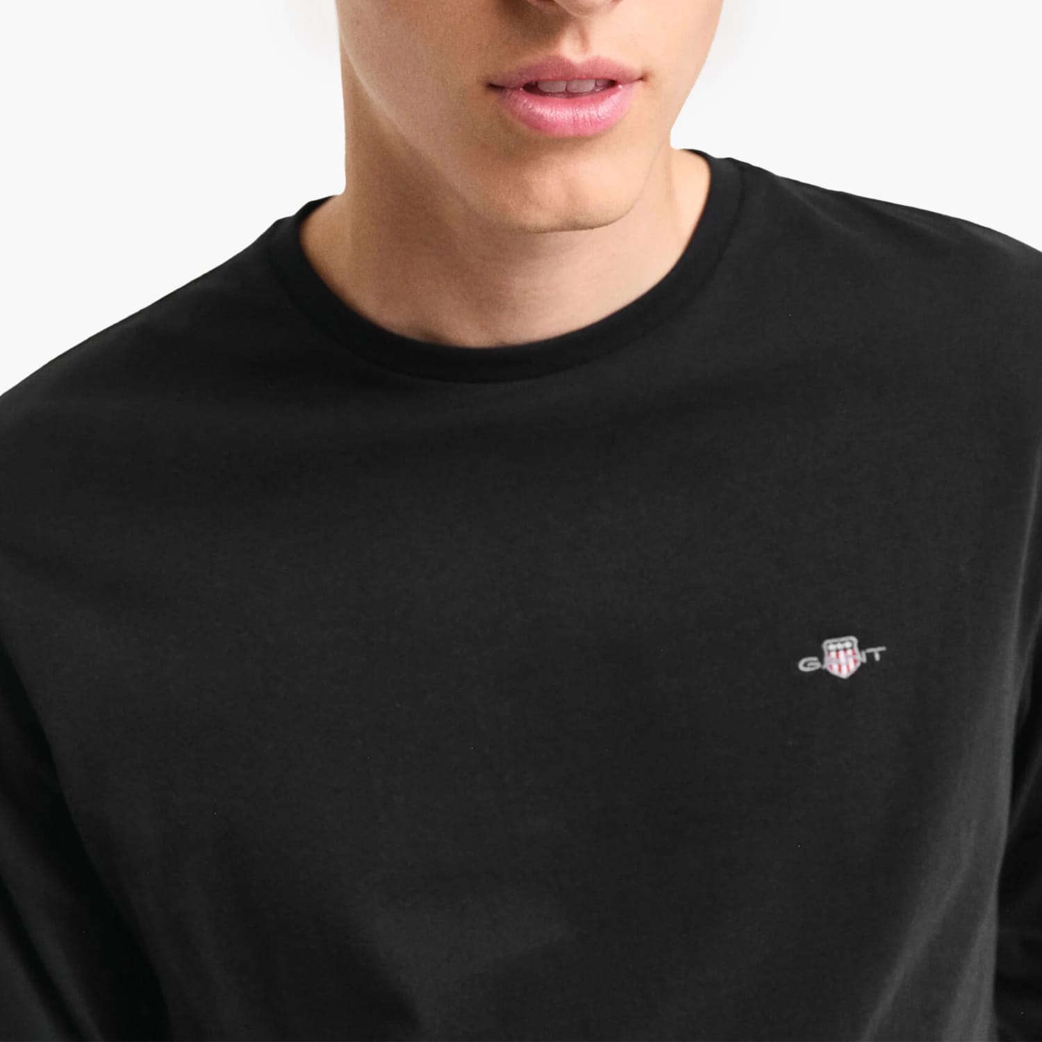 GANT Reg.Ls Ανδρικά Μπλούζες Gant Reg.Ls-Black
