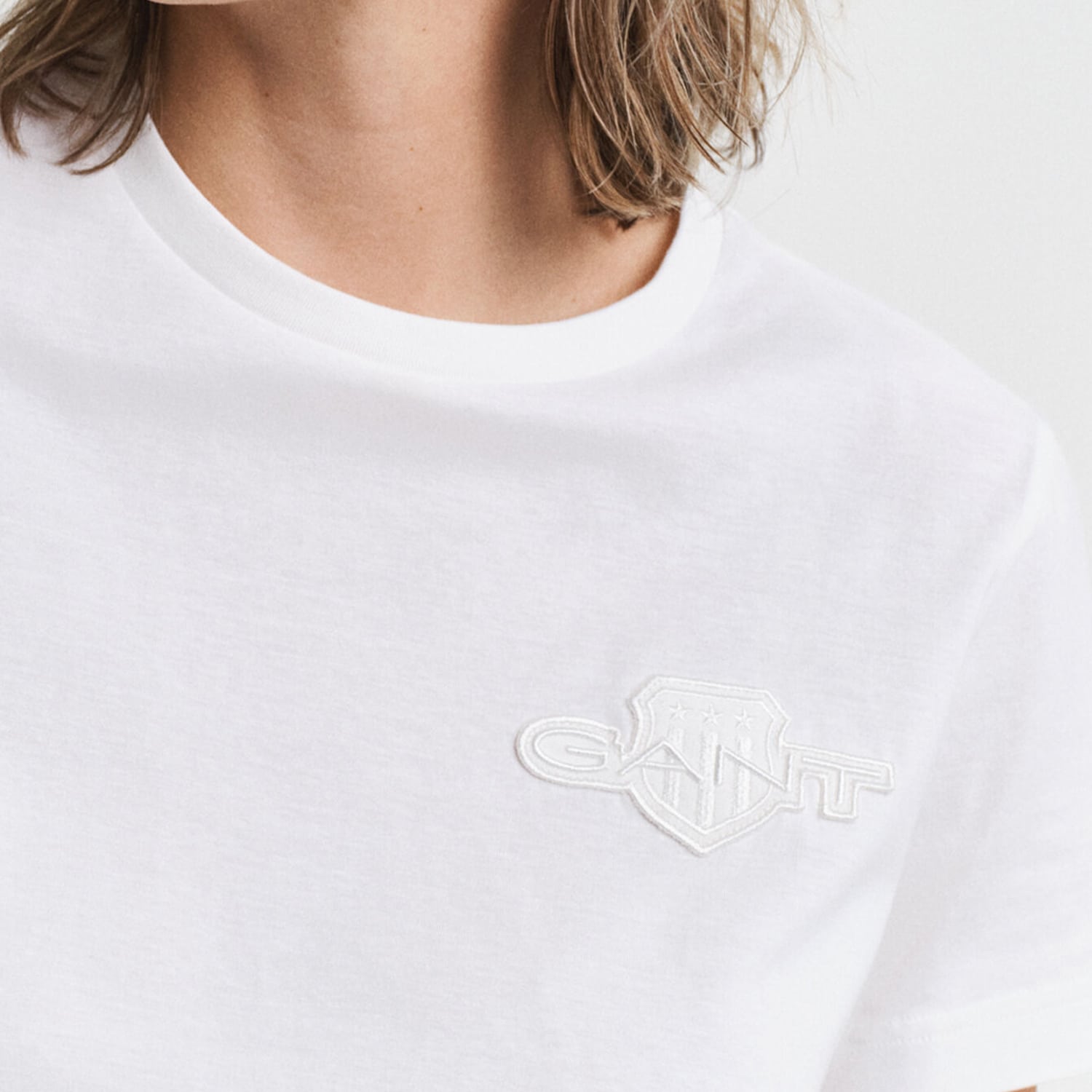 GANT Shield.Ss Γυνακεία Μπλούζα - Τοπ Gant Shield.Ss-White
