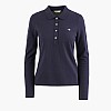 GANT Slim.Pique Γυνακεία Μπλούζες - Τοπ Gant Slim.Pique-DarkBlue