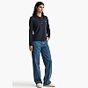 GANT Slim.Pique Γυνακεία Μπλούζες - Τοπ Gant Slim.Pique-DarkBlue