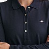 GANT Slim.Pique Γυνακεία Μπλούζες - Τοπ Gant Slim.Pique-DarkBlue