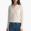 GANT Slim.Pique Γυνακεία Μπλούζες - Τοπ Gant Slim.Pique-White