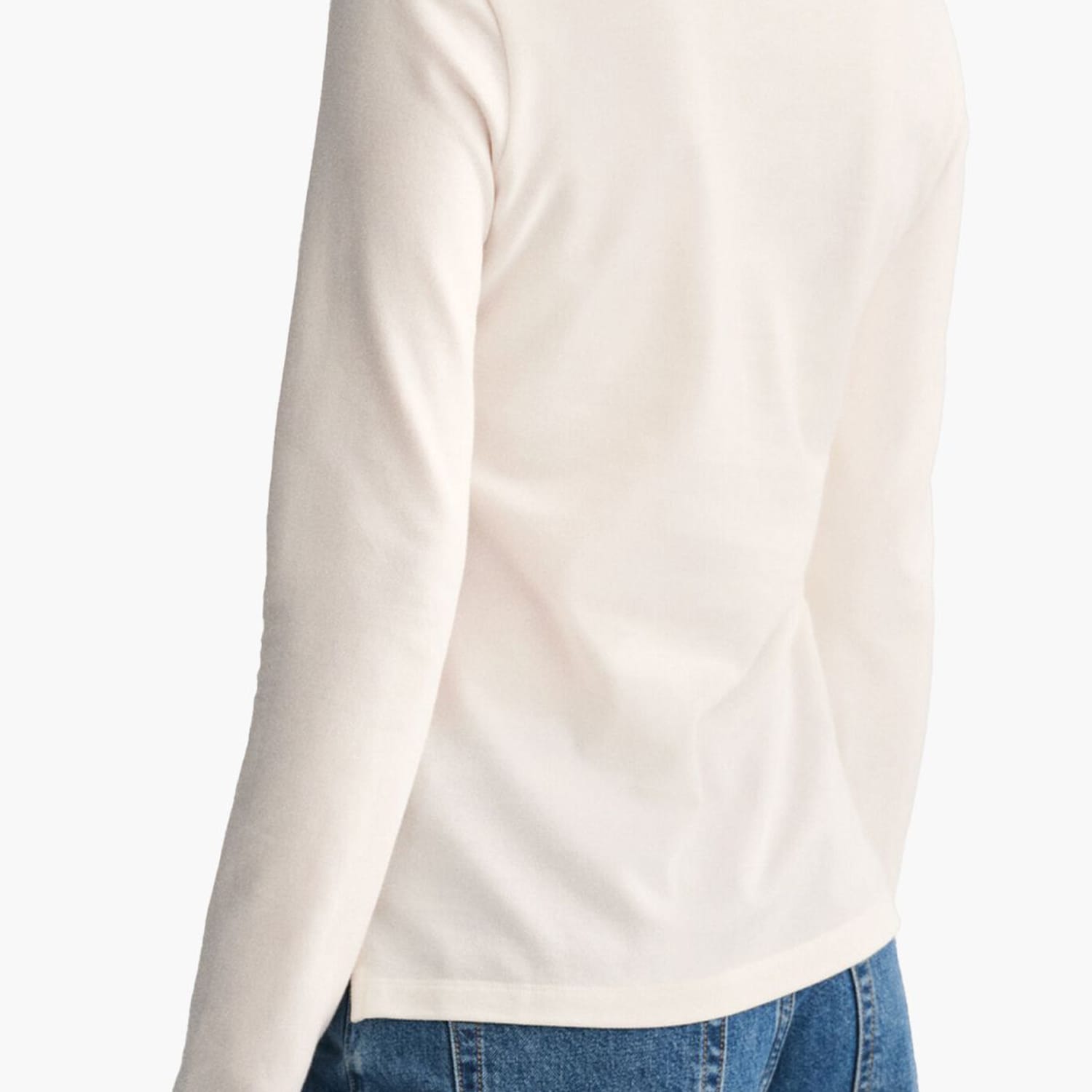 GANT Slim.Pique Γυνακεία Μπλούζες - Τοπ Gant Slim.Pique-White