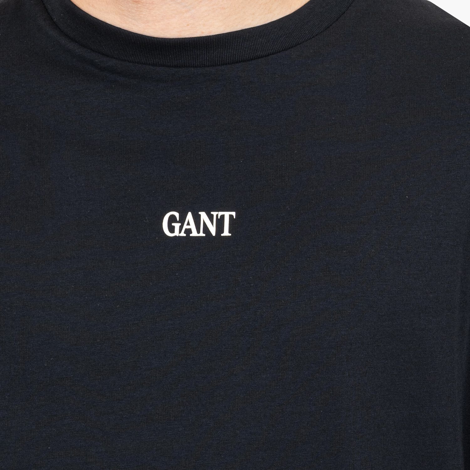 GANT Small.Graphic.Ls Ανδρική Μπλούζα Gant Small.Graphic.Ls-Black
