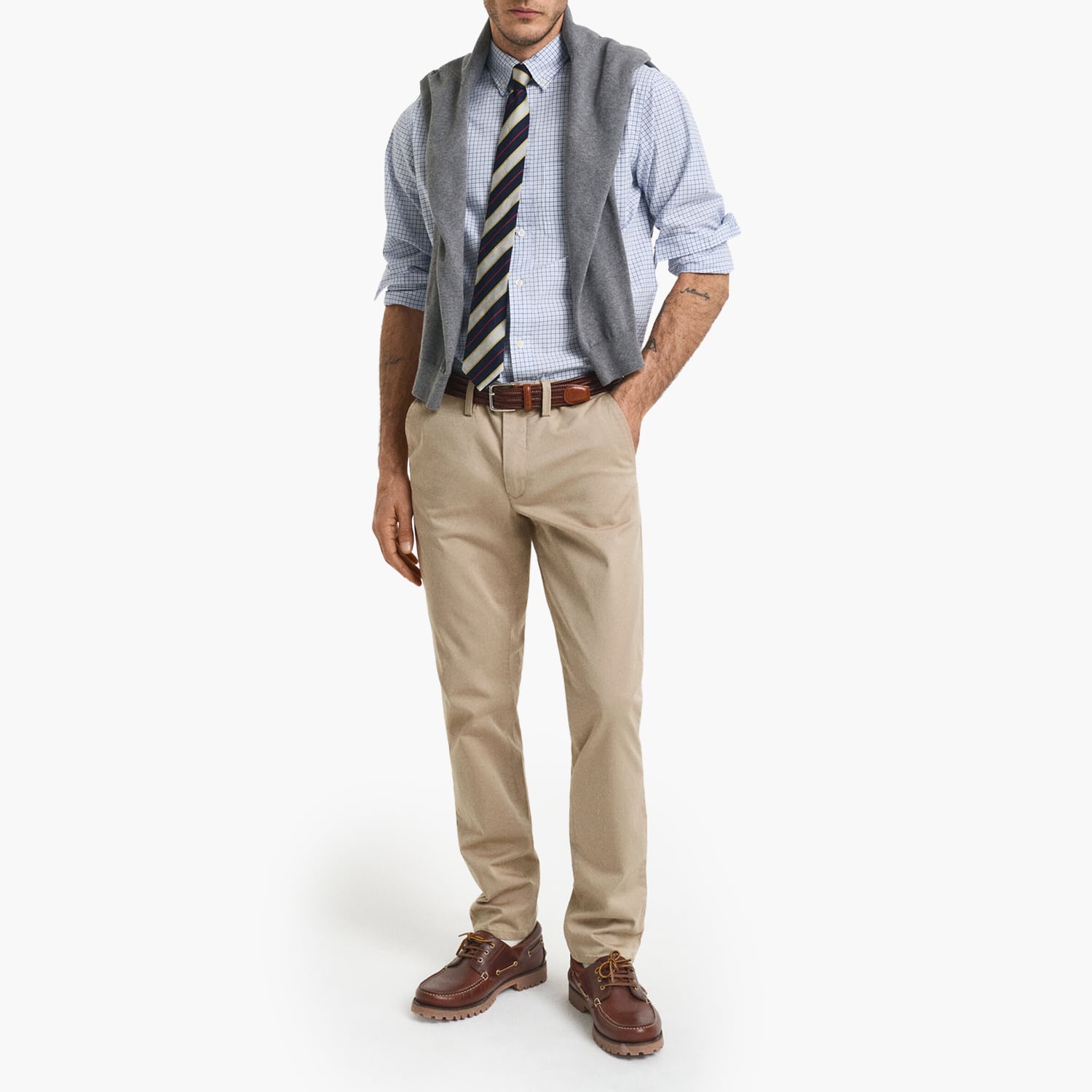 GANT Twill.Chino.B Ανδρικό Παντελόνι Gant Twill.Chino.B-Beige