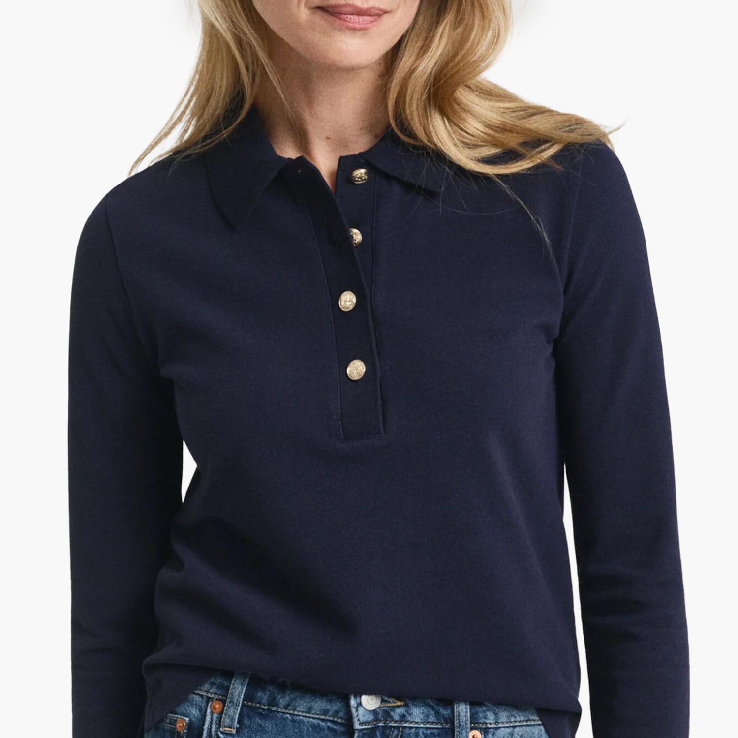 GANT WLs.Pique Gant WLs.Pique-DarkBlue