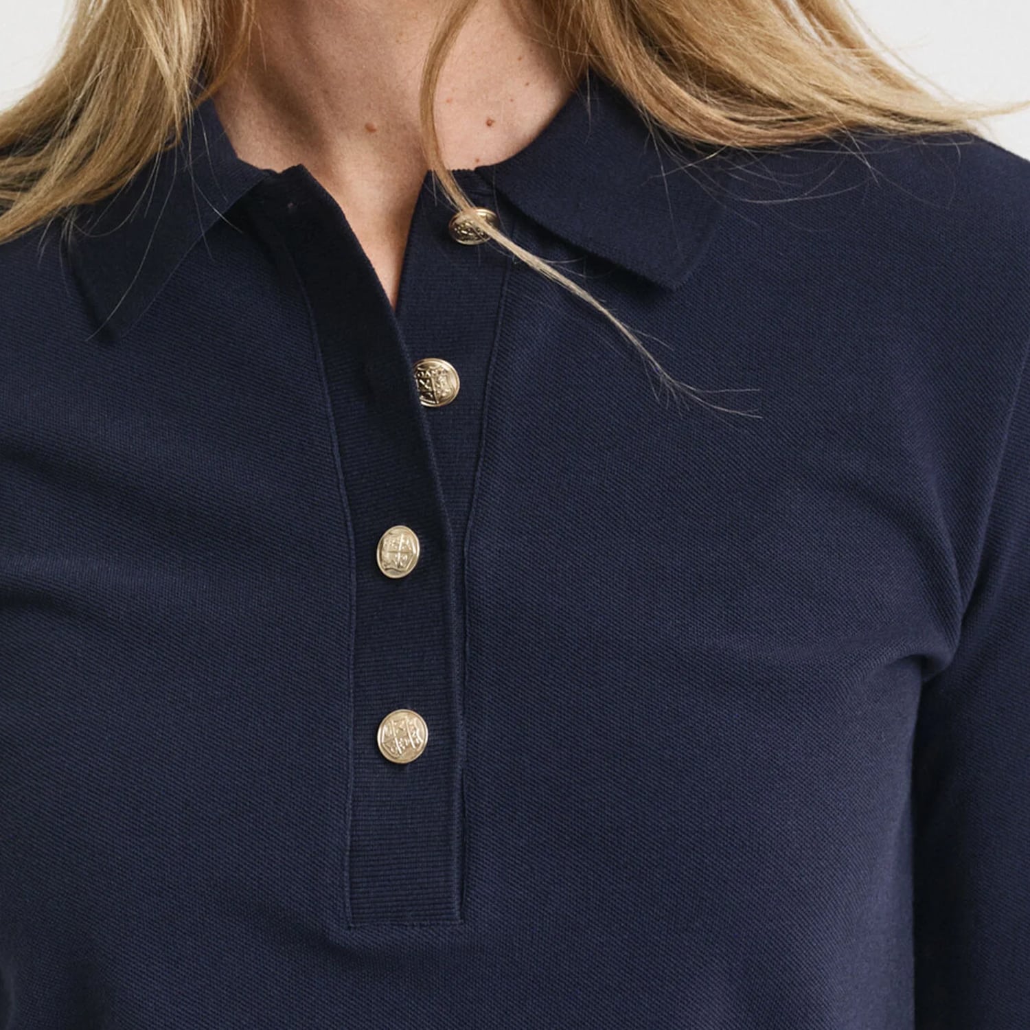 GANT WLs.Pique Gant WLs.Pique-DarkBlue