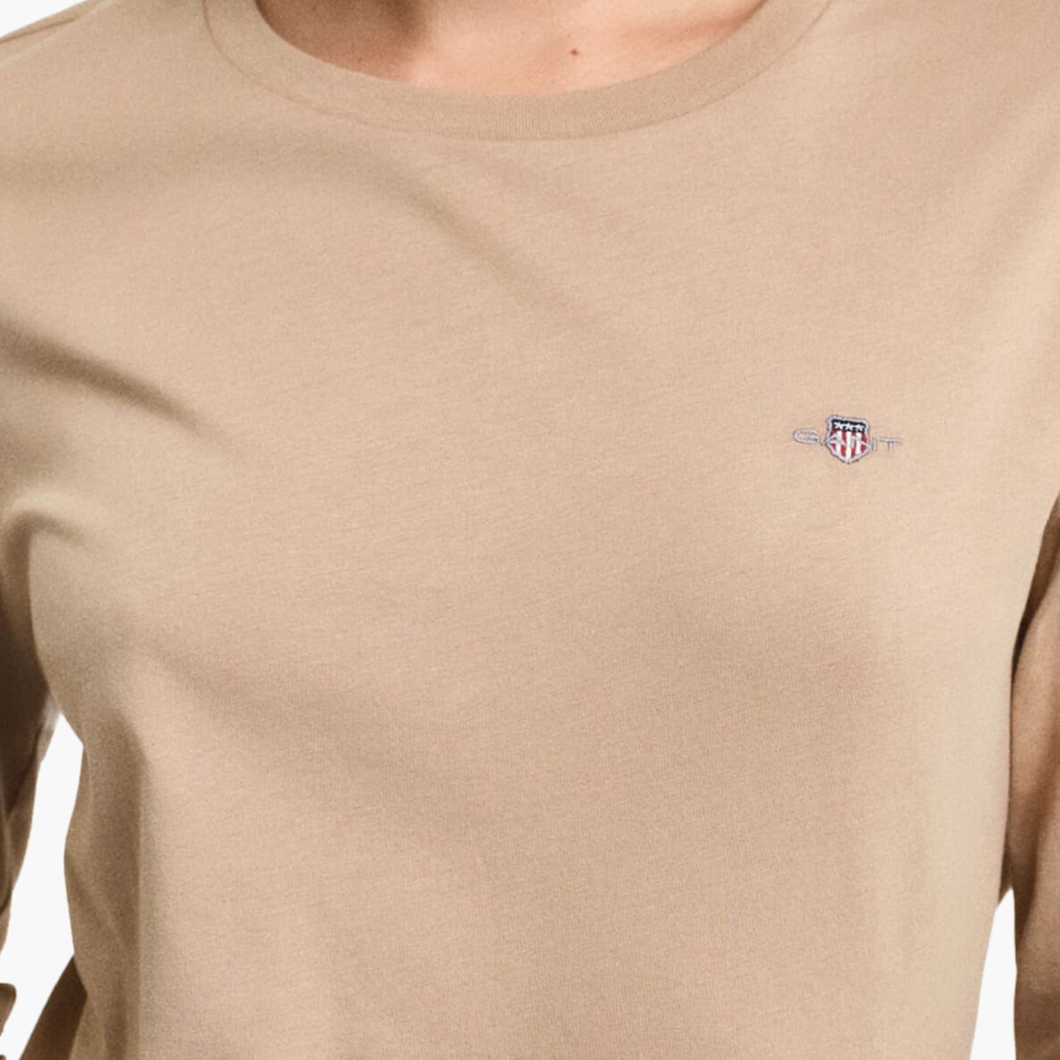 GANT Wreg.Ls Γυνακεία Μπλούζες - Τοπ Gant Wreg.Ls-Beige