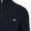 GANT Zipped.Cardigan Ανδρική Ζακέτα Gant Zipped.Cardigan-DarkBlue