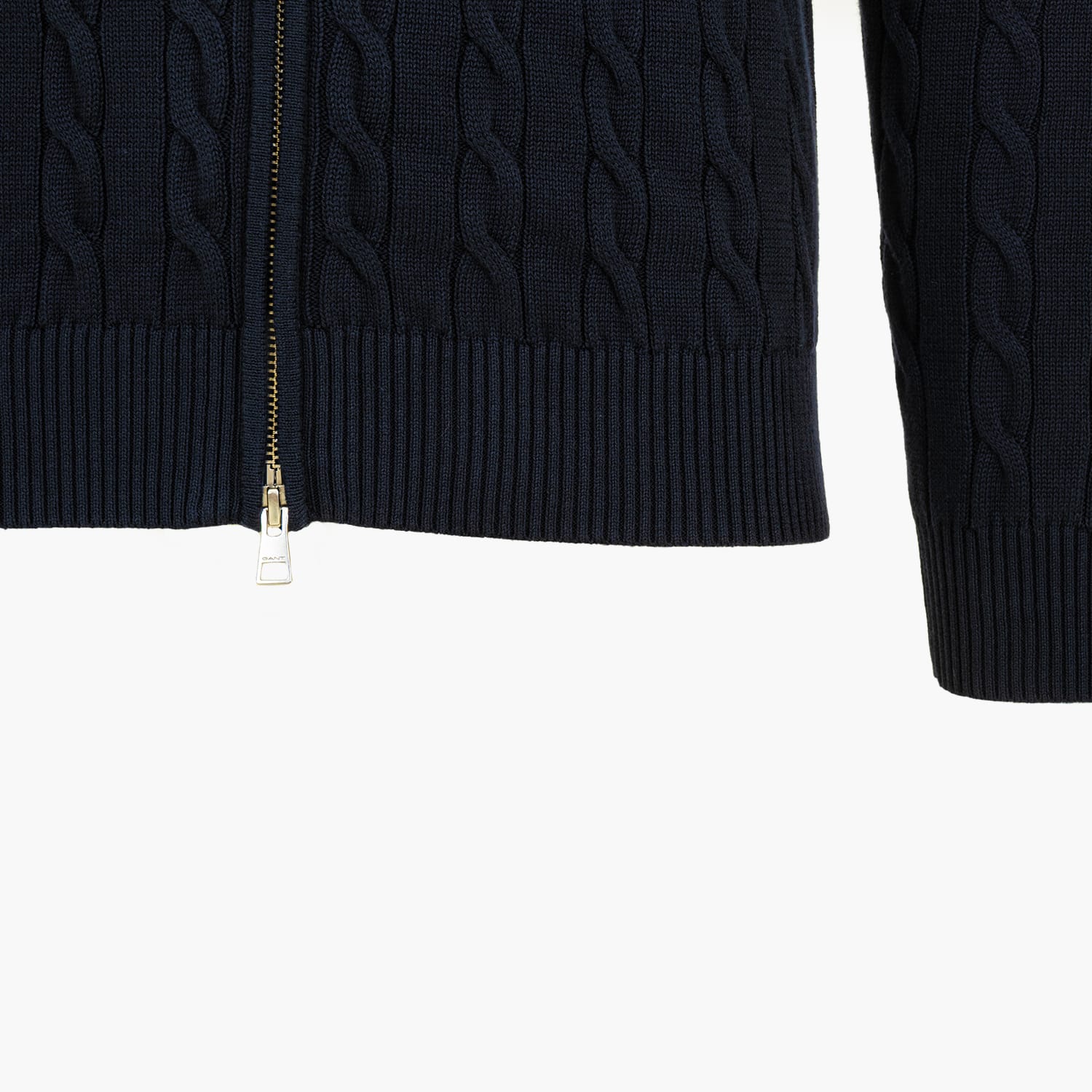GANT Zipped.Cardigan Ανδρική Ζακέτα Gant Zipped.Cardigan-DarkBlue