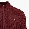 GANT Zipped.Cardigan Ανδρική Ζακέτα Gant Zipped.Cardigan-Red