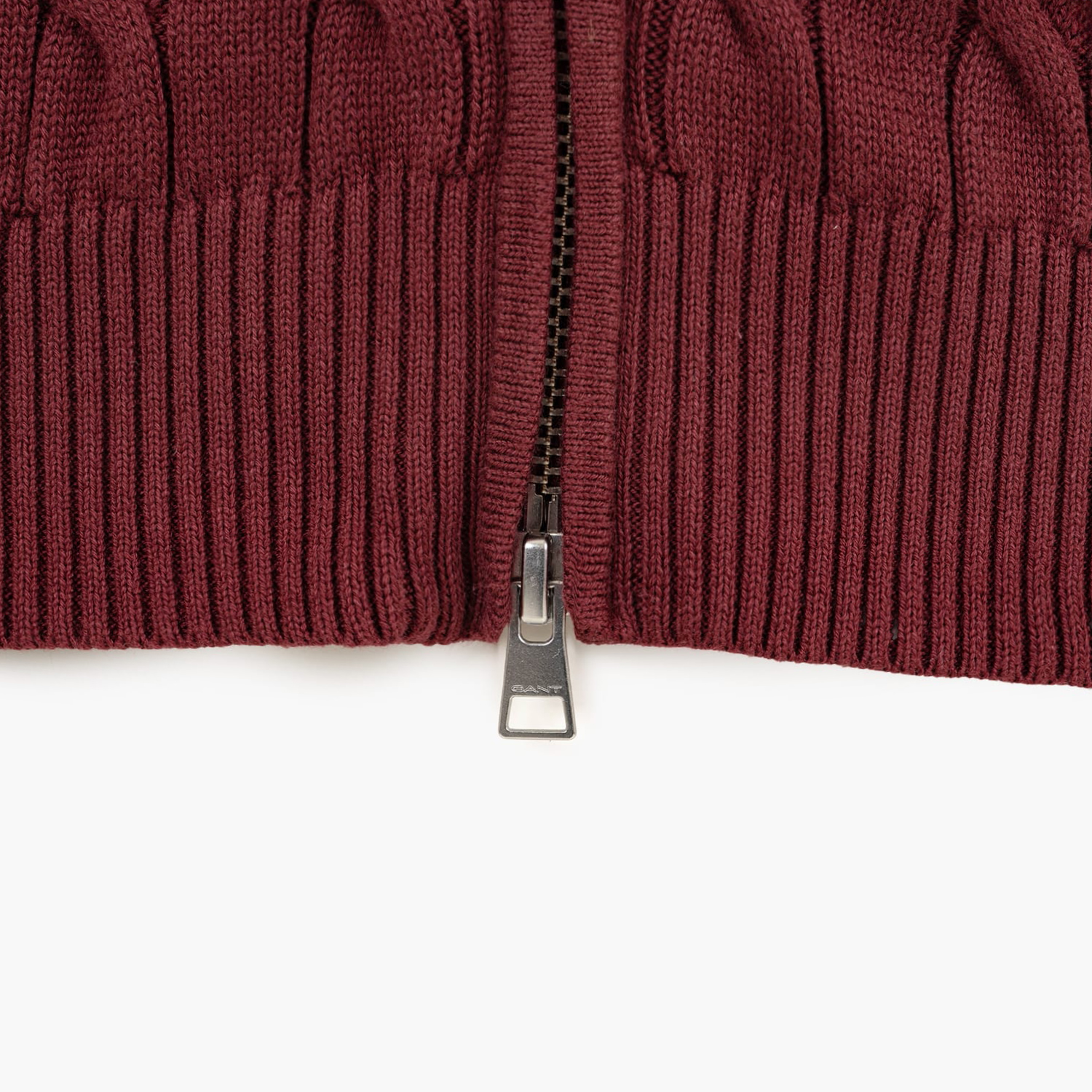 GANT Zipped.Cardigan Ανδρική Ζακέτα Gant Zipped.Cardigan-Red