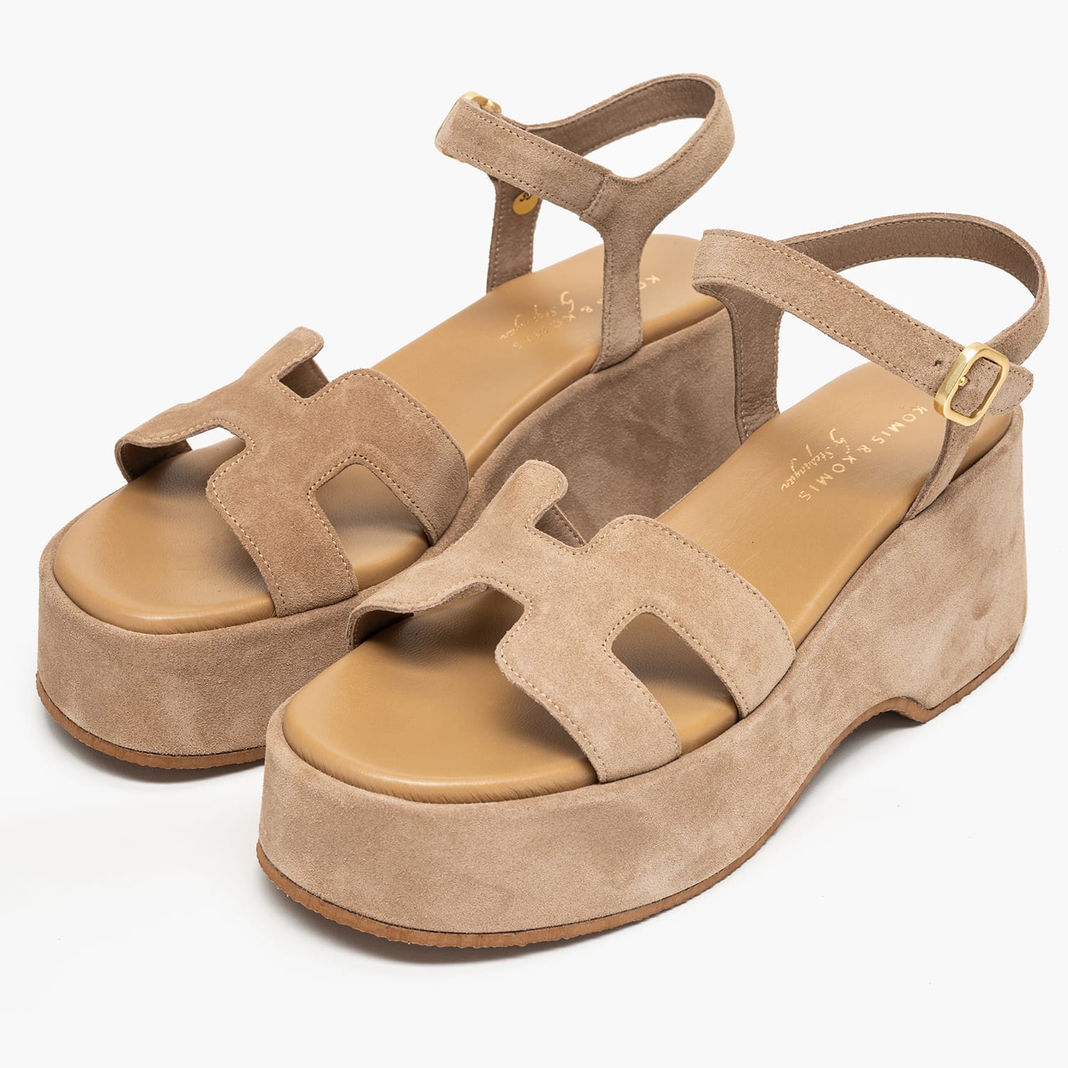 Komis and Komis C.206 Womens Platform Low Komis and Komis C.206-Taupe