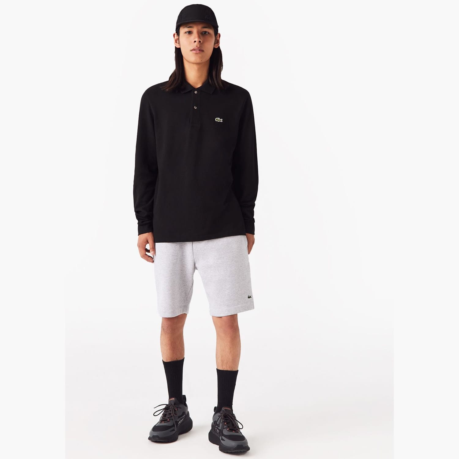 Lacoste L1312 Ανδρικά Μπλούζες Lacoste L1312-Black