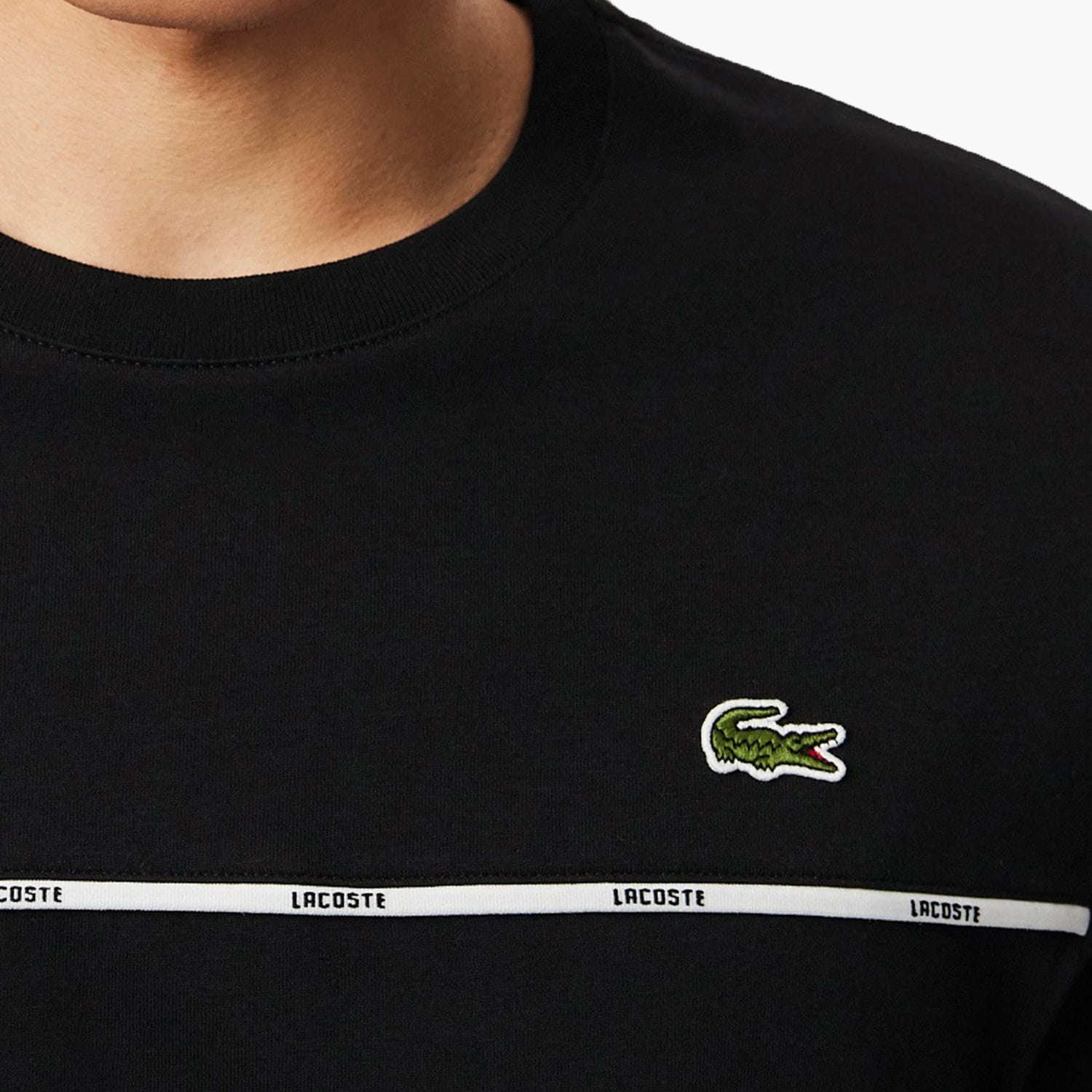 Lacoste TH9842 Ανδρική Μπλούζα Lacoste TH9842-Black