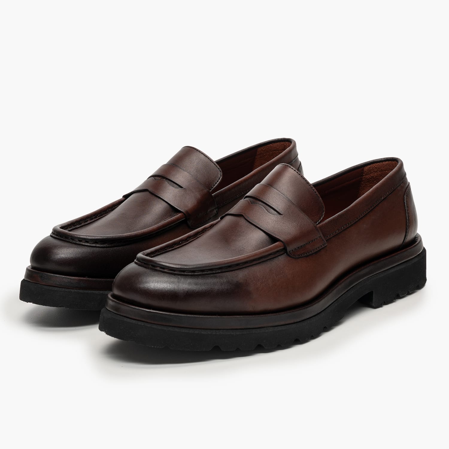Philippe Lang 7064 Ανδρικό Μοκασίνι Philippe Lang 7064-Brown