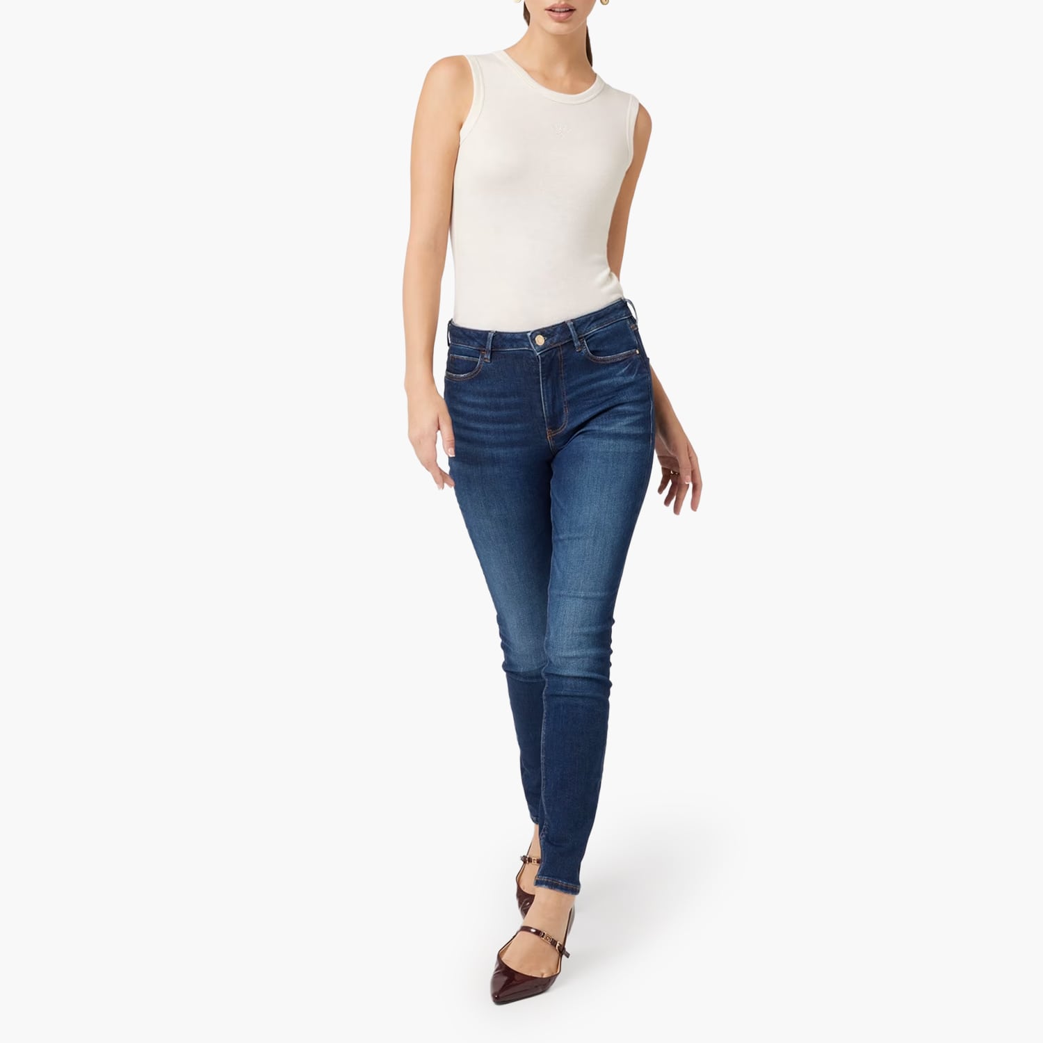 Guess 1981.Skinny.N Γυνακεία Παντελόνια Guess 1981.Skinny.N-DarkBlue