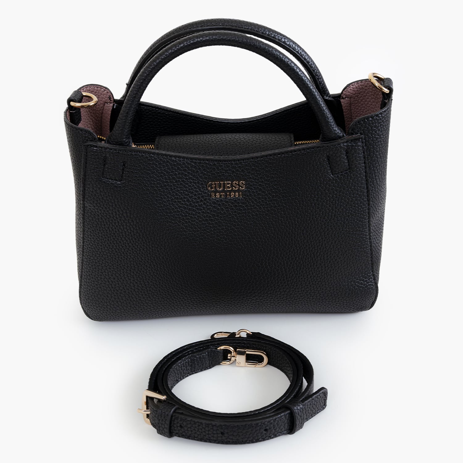 Guess Brenton.Sml Γυναικεία Τσάντα Guess Brenton.Sml-Black