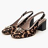 Guess Calidely Γυναικεία Γόβα & Peeptoe Χαμηλή Guess Calidely-Leopard