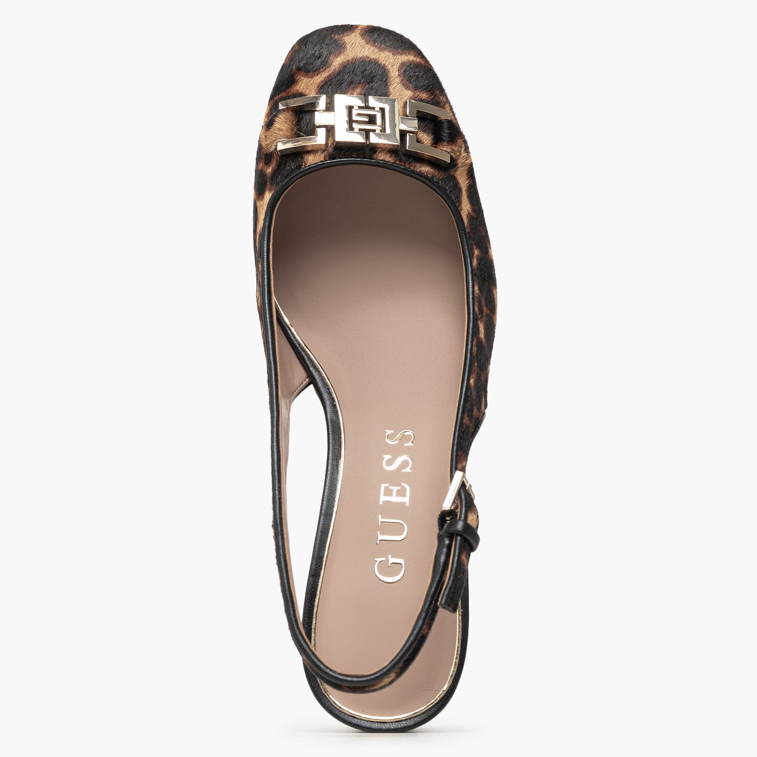 Guess Calidely Γυναικεία Γόβα & Peeptoe Χαμηλή Guess Calidely-Leopard