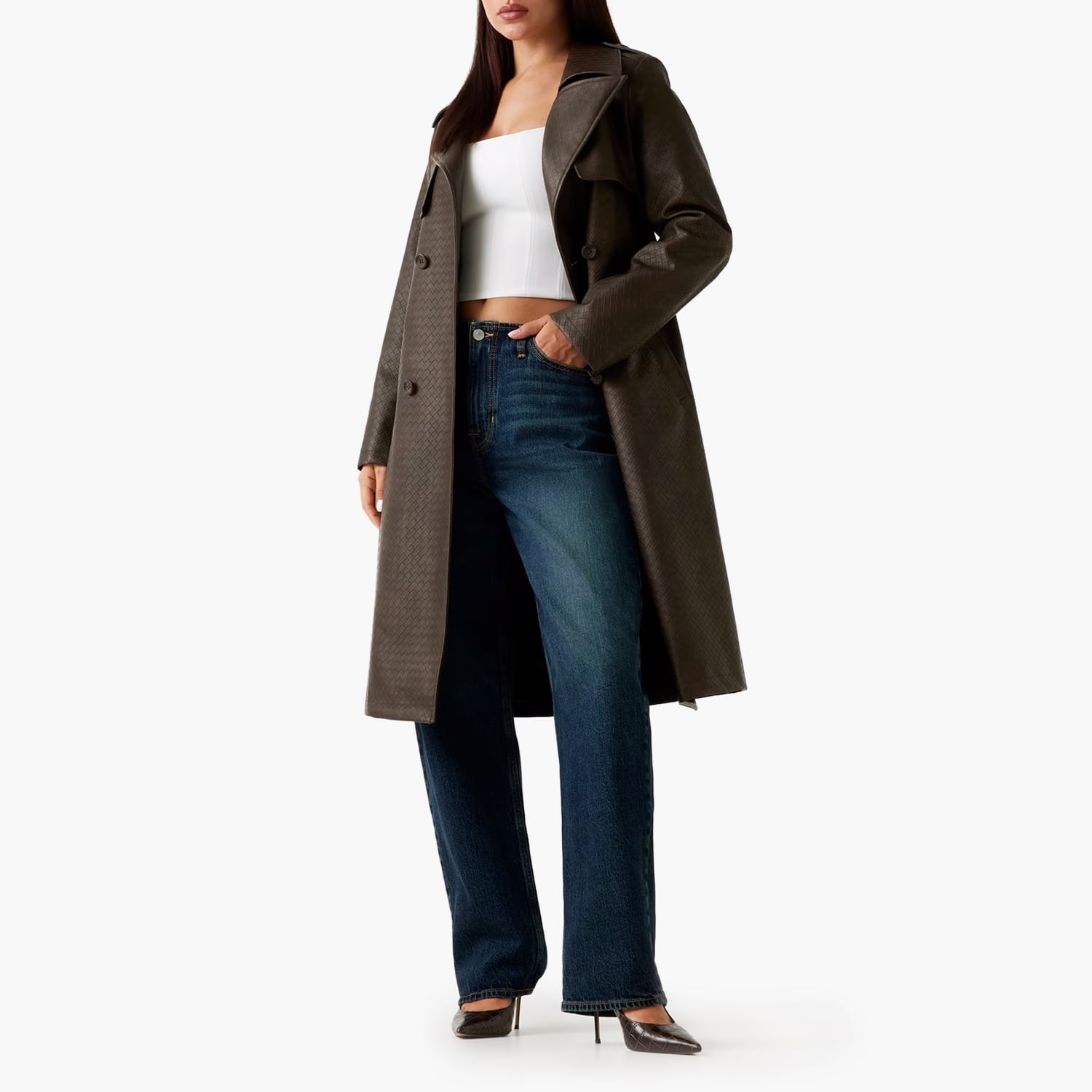 Guess Carmen.Trench-Brown