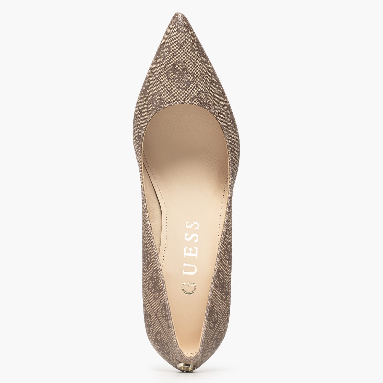 Guess Dabbey2 Γυναικεία Γόβα & Peeptoe Ψηλή Guess Dabbey2-Beige