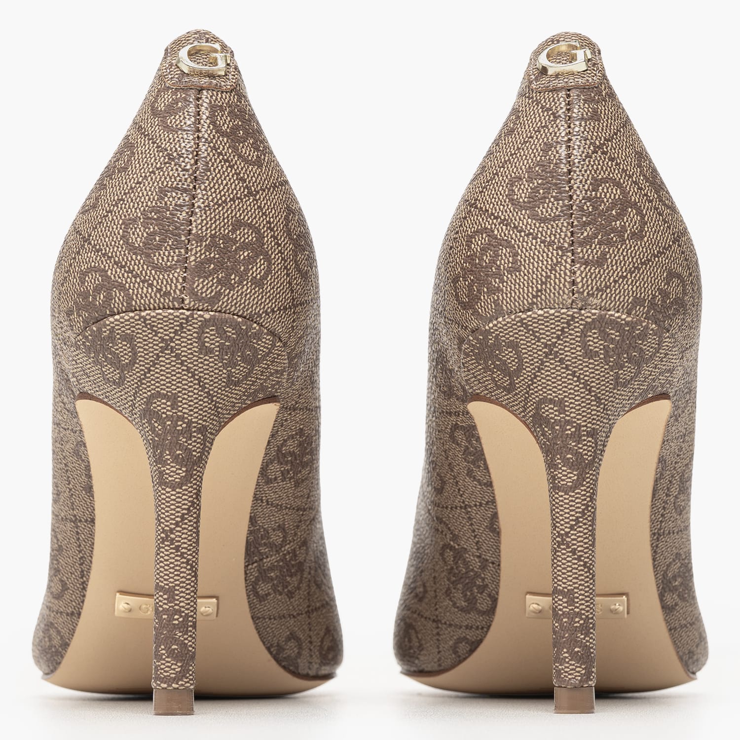 Guess Dabbey2 Γυναικεία Γόβα & Peeptoe Ψηλή Guess Dabbey2-Beige