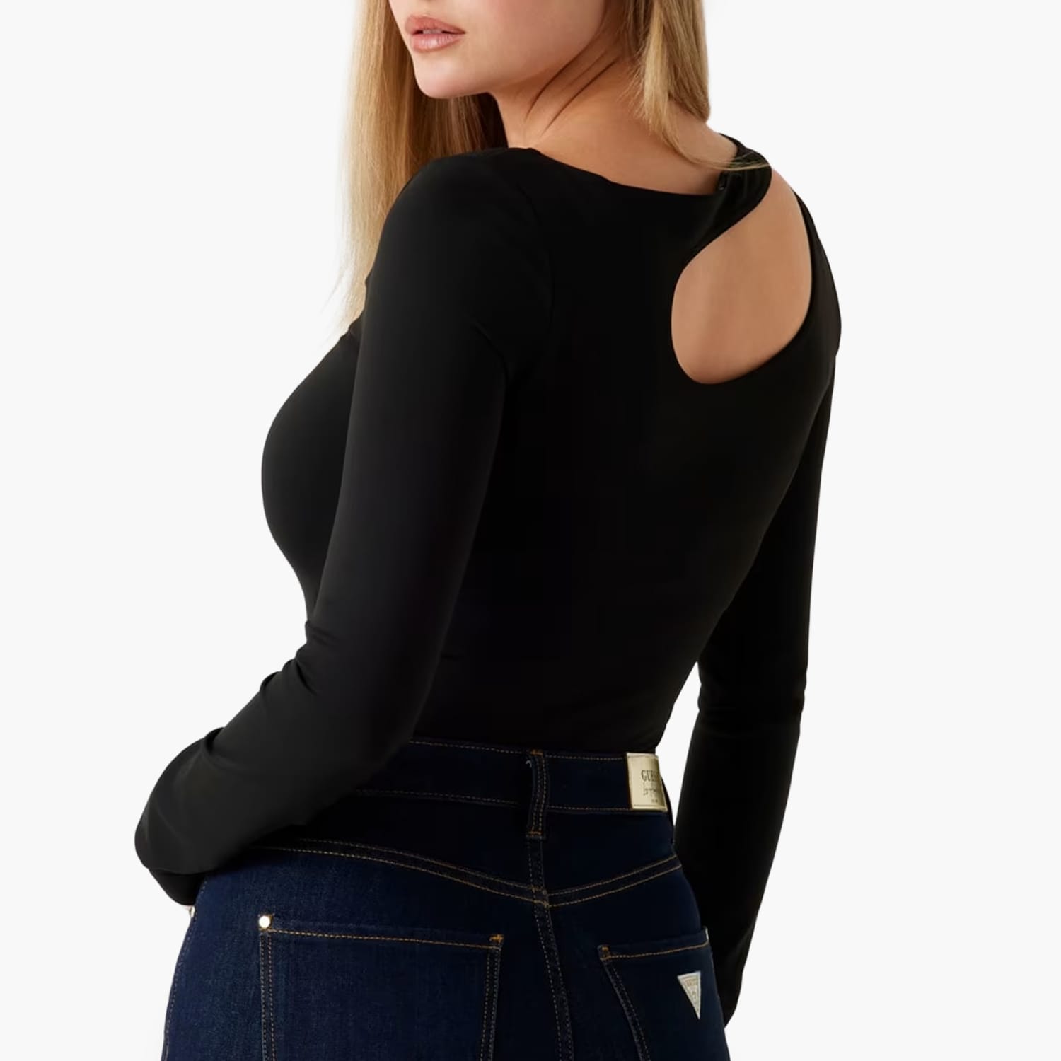 Guess Eleanor.Buckle Γυνακεία Μπλούζα - Τοπ Guess Eleanor.Buckle-Black