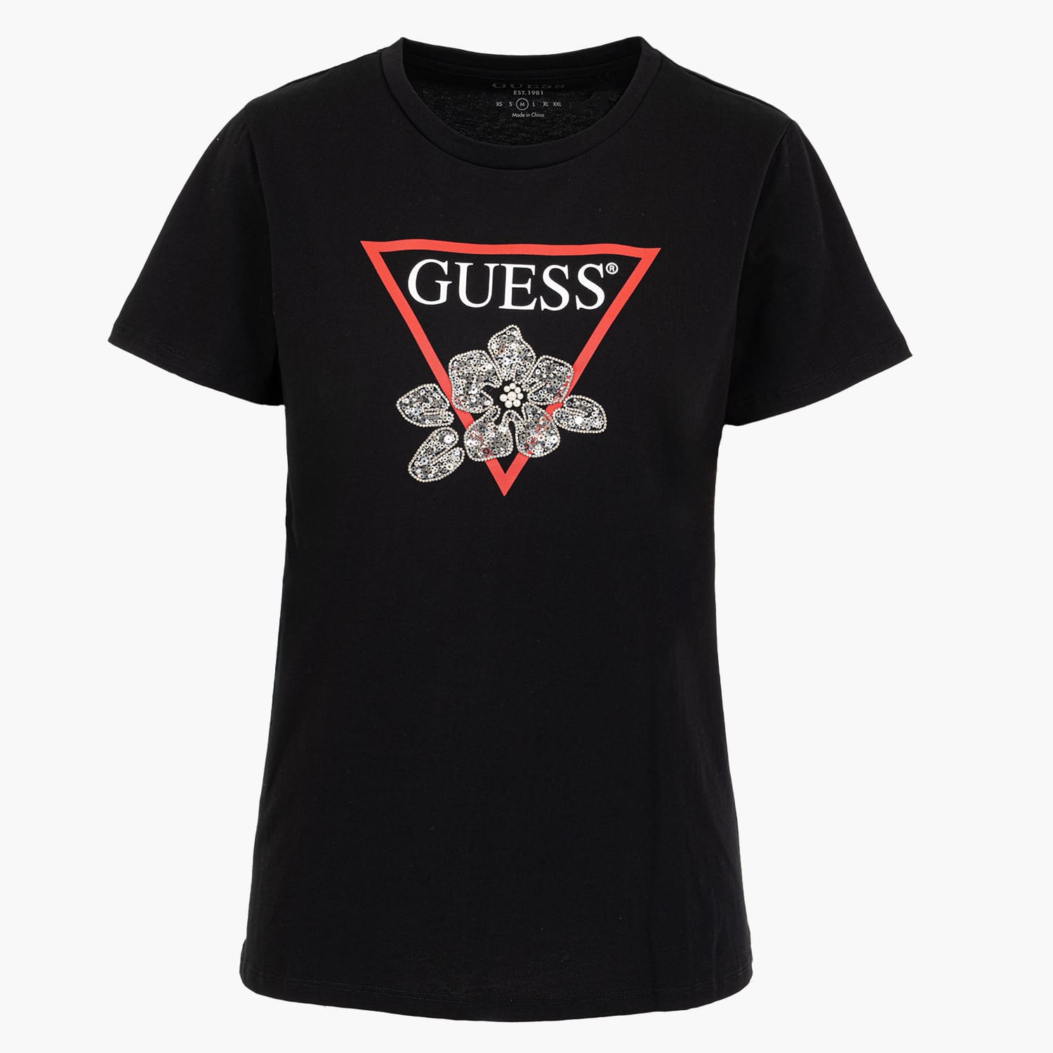 Guess Flower.Bling Γυνακεία Μπλούζες - Τοπ