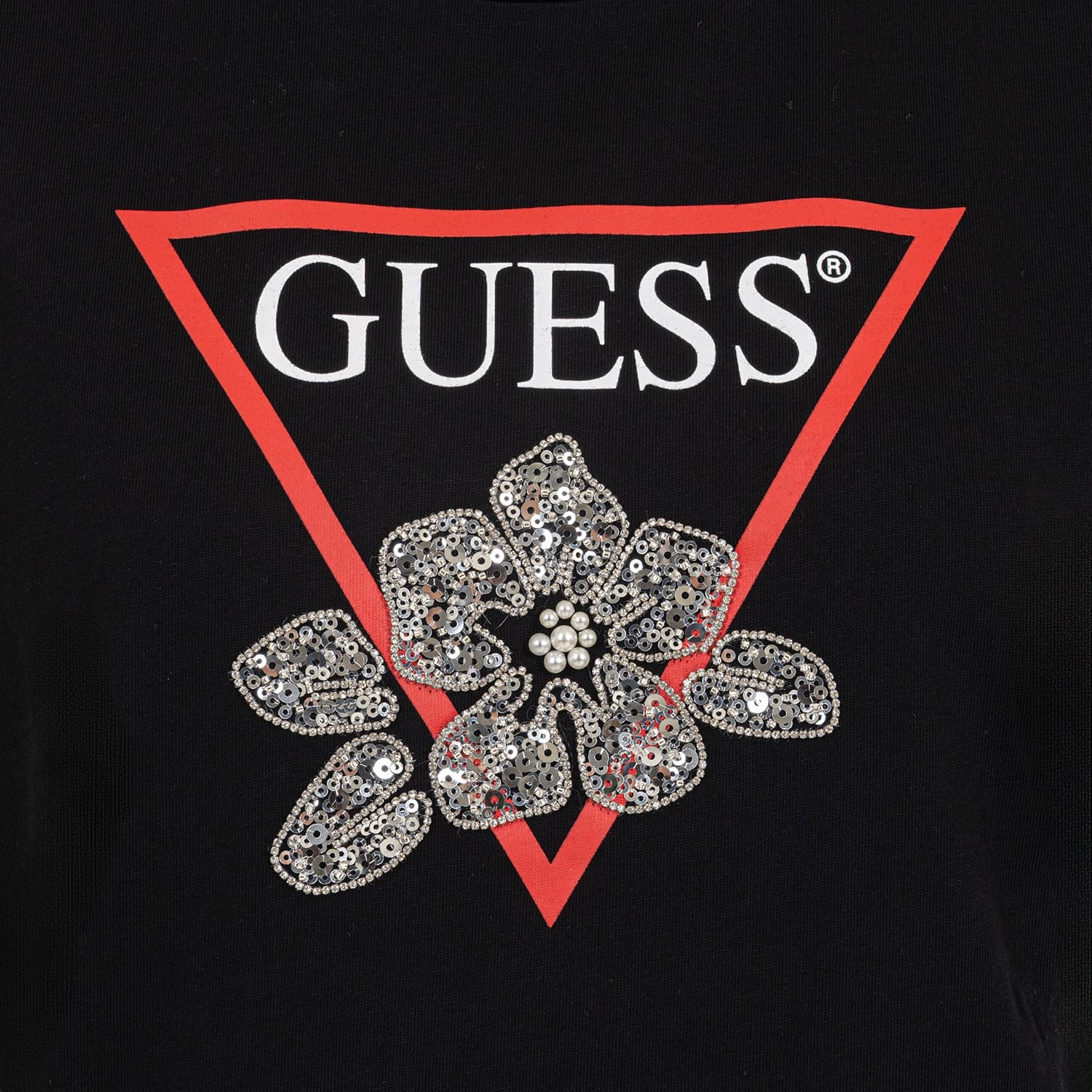 Guess Flower.Bling Γυνακεία Μπλούζες - Τοπ