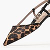 Guess Franiely Γυναικεία Γόβα & Peeptoe Χαμηλή Guess Franiely-Leopard