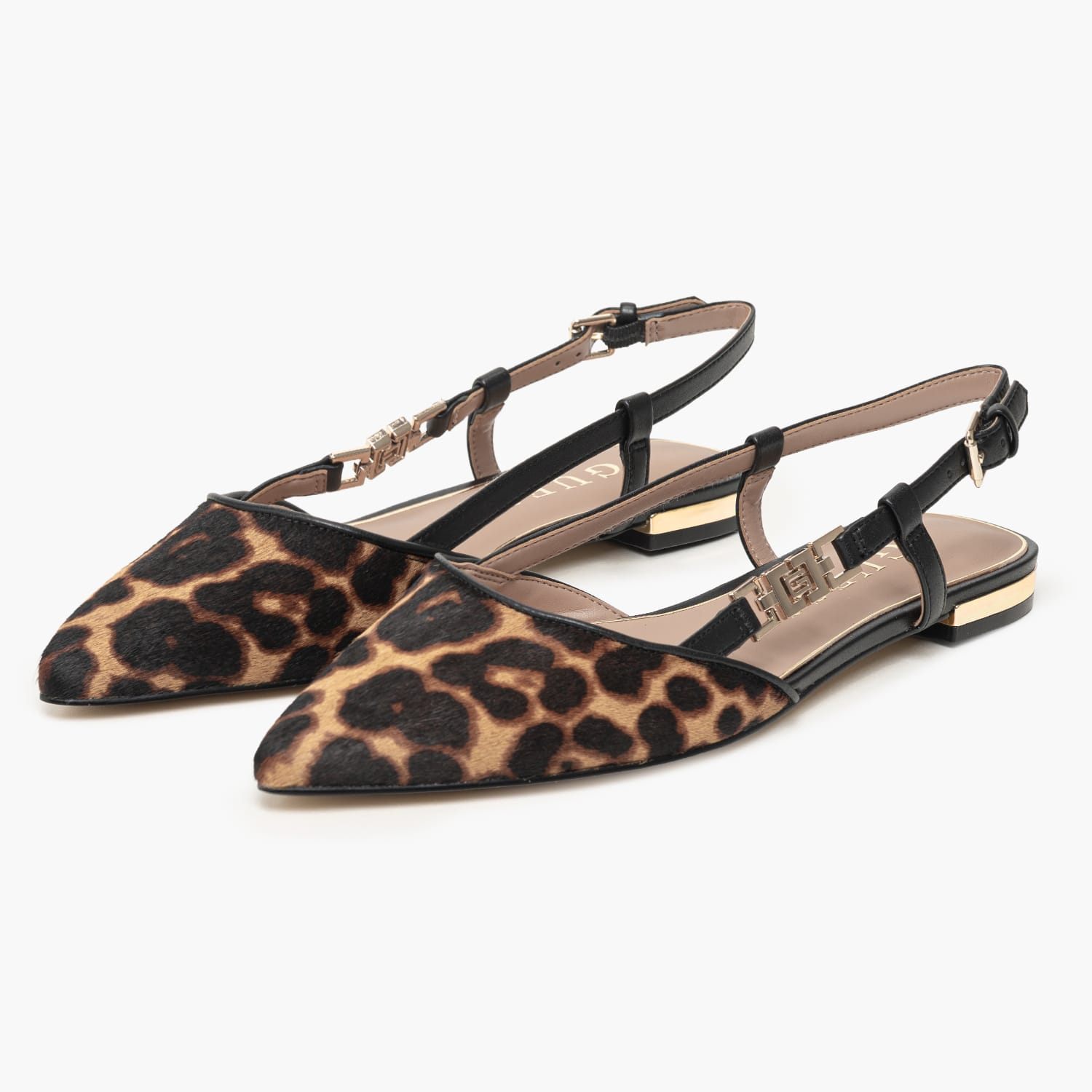 Guess Franiely Γυναικεία Γόβα & Peeptoe Χαμηλή Guess Franiely-Leopard