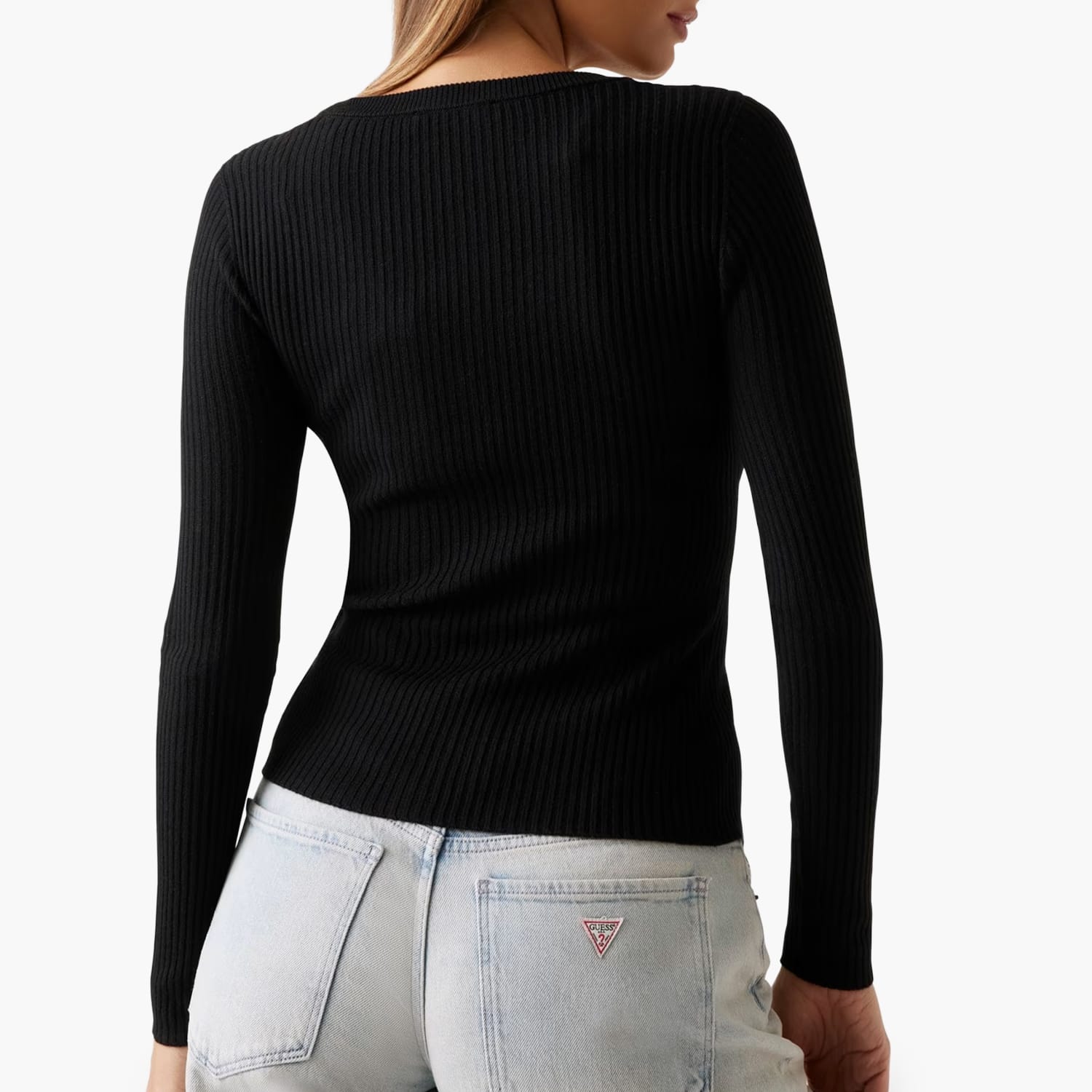 Guess Julia.Sameless Γυνακεία Πλεκτά - Ζακέτες Guess Julia.Sameless-Black