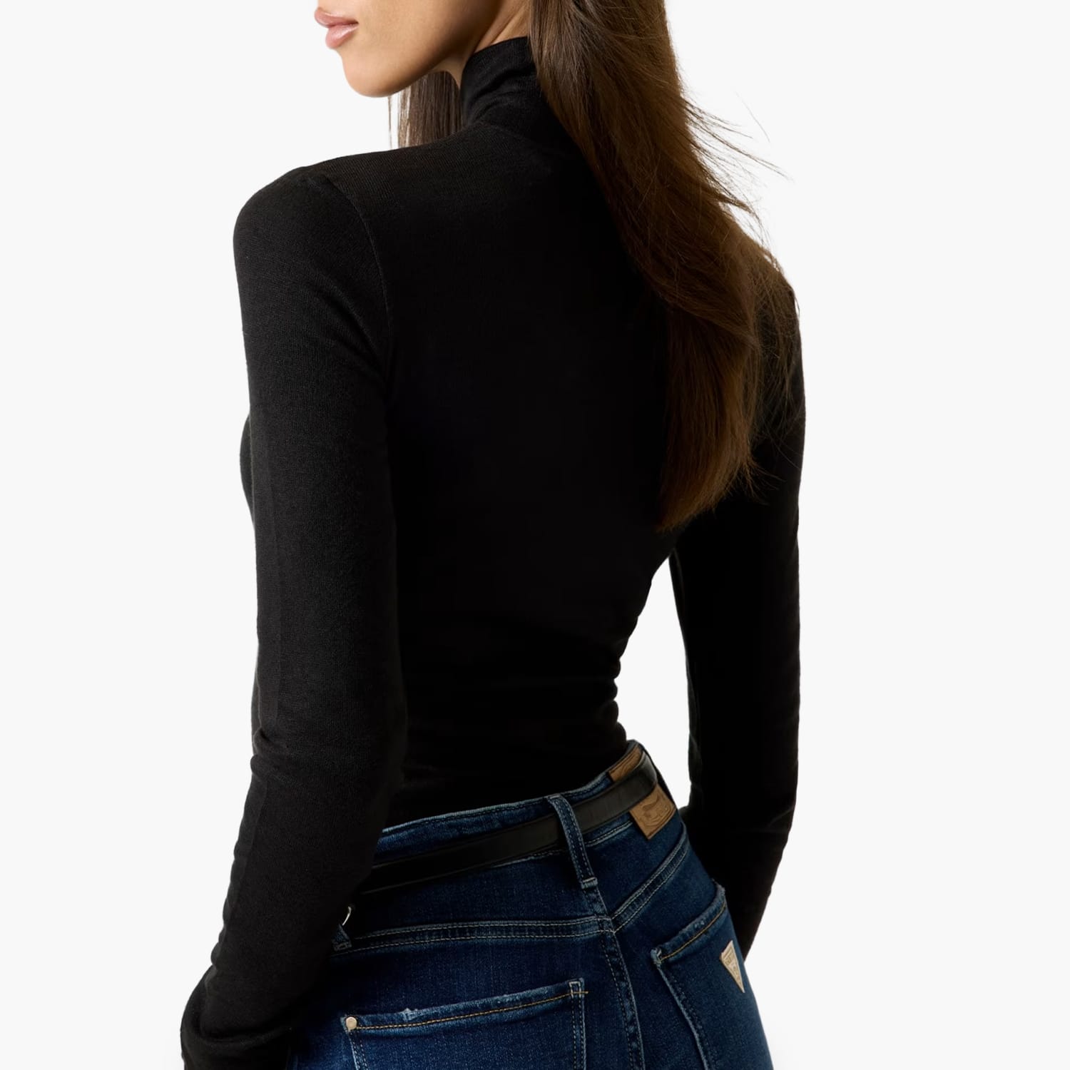 Guess Julia.Turtle Γυνακεία Μπλούζα - Τοπ Guess Julia.Turtle-Black