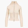 Guess Kathryn.Zipped Γυνακεία Πλεκτά - Ζακέτες Guess Kathryn.Zipped-Beige