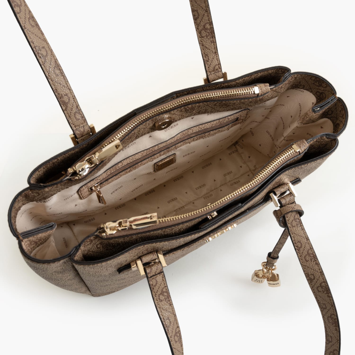 Guess Katya Γυναικεία Τσάντα Guess Katya-Beige