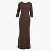 Guess Lena.Long Γυνακεία Φορέματα - Ολόσωμες Φόρμες Guess Lena.Long-Brown
