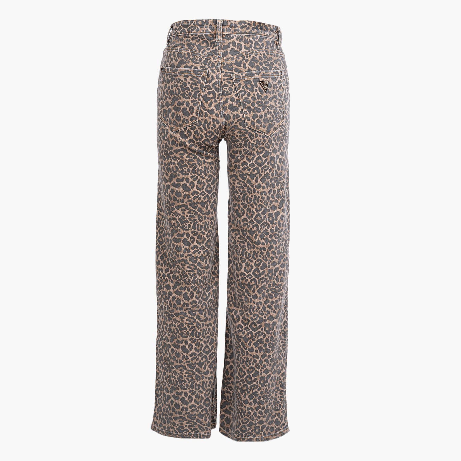 Guess Leo.Wideleg Γυνακεία Παντελόνια Guess Leo.Wideleg-Leopard