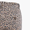 Guess Leo.Wideleg Γυνακεία Παντελόνια Guess Leo.Wideleg-Leopard