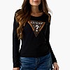 Guess Ls.Leo.Triangle Γυνακεία Μπλούζα - Τοπ Guess Ls.Leo.Triangle-Black
