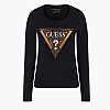 Guess Ls.Leo.Triangle Γυνακεία Μπλούζα - Τοπ Guess Ls.Leo.Triangle-Black
