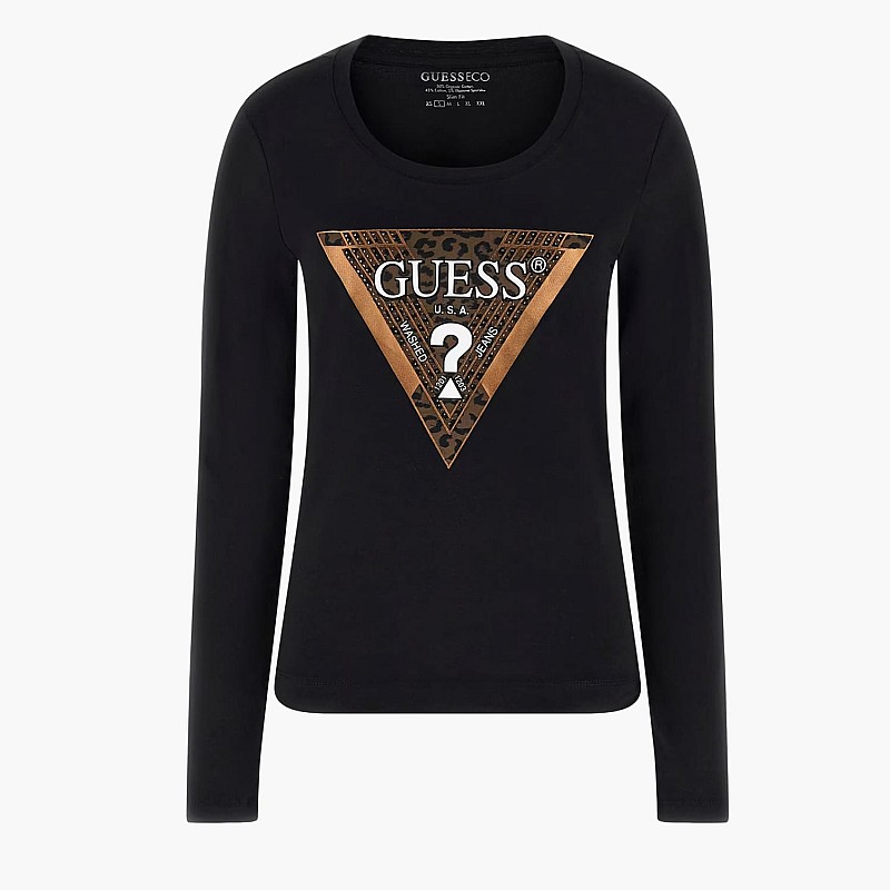 Guess Ls.Leo.Triangle Γυνακεία Μπλούζα - Τοπ