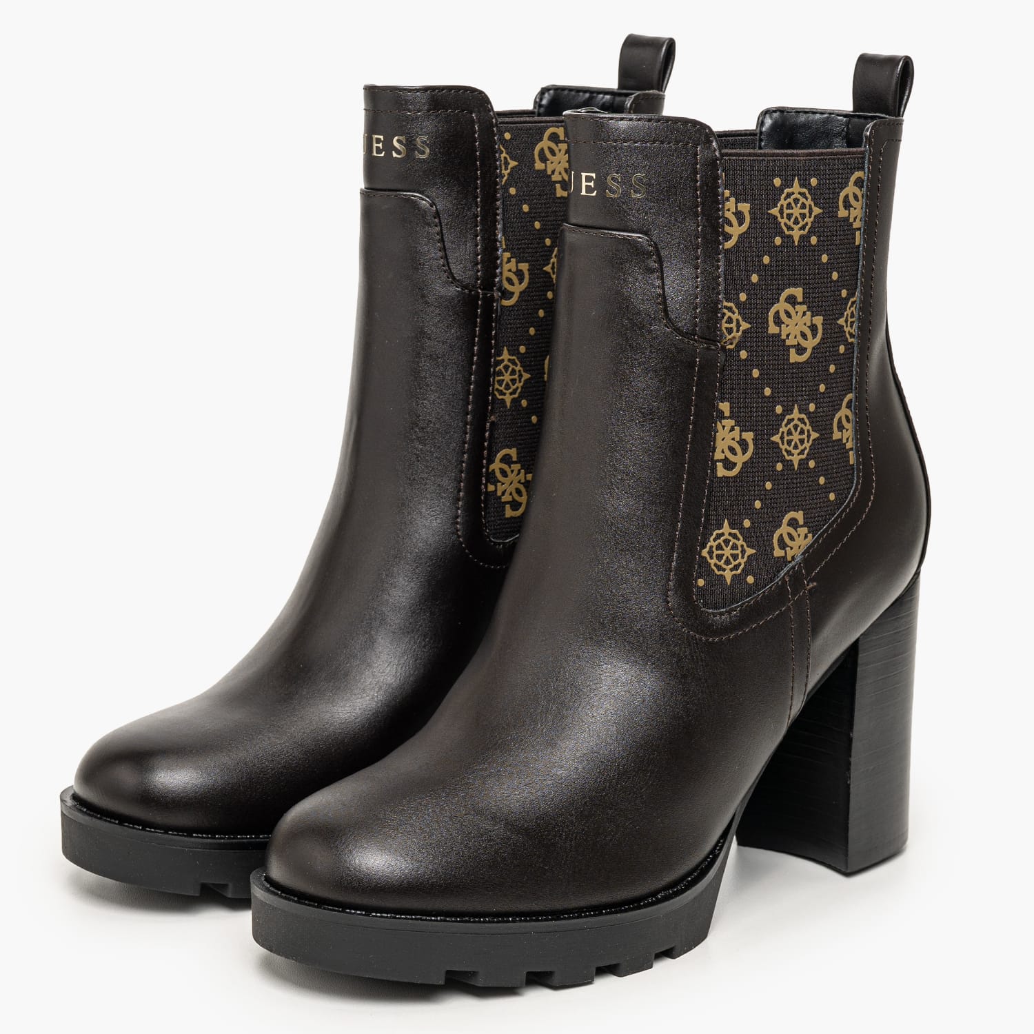 Guess Nealle Γυναικείο Μποτάκι Guess Nealle-Brown