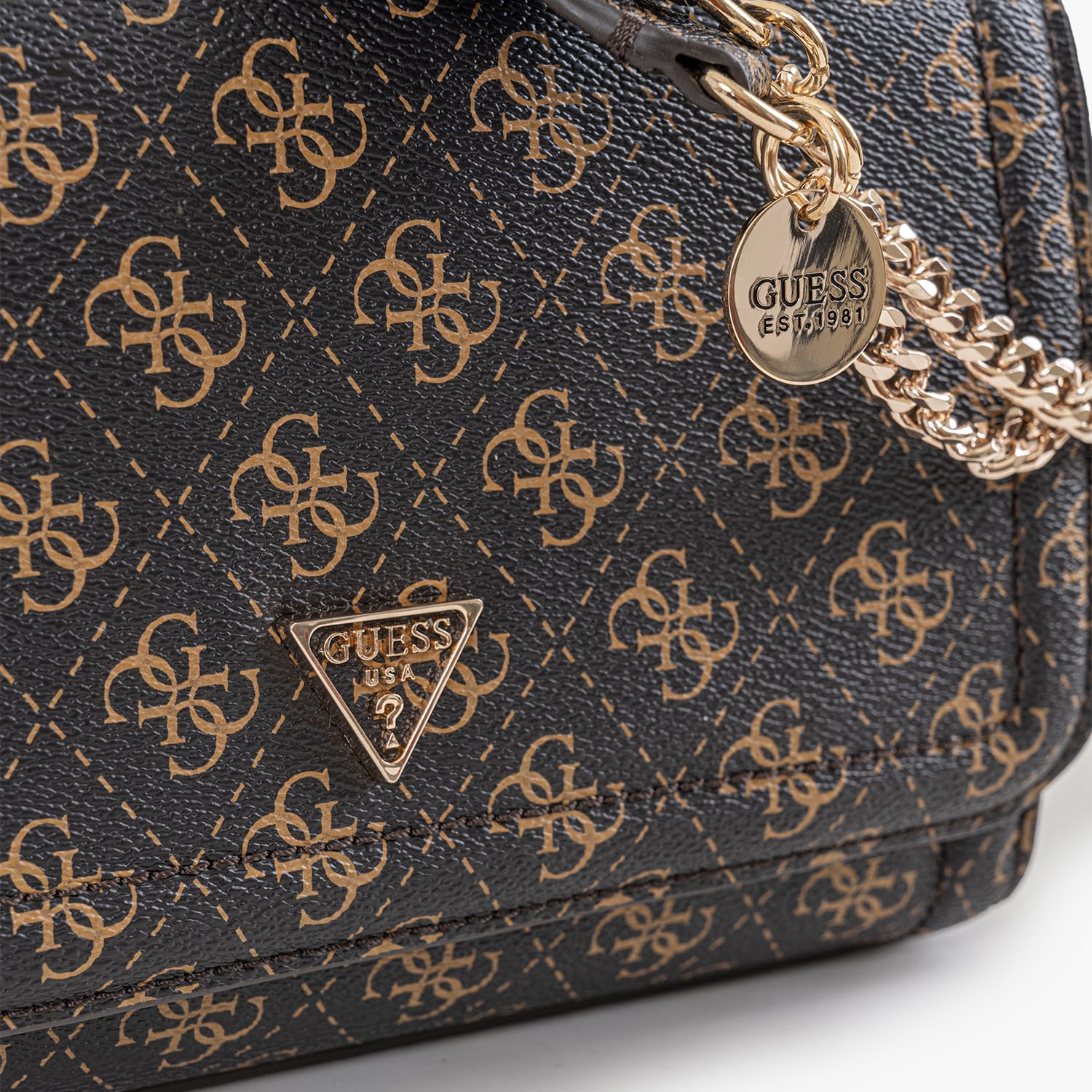 Guess Noelle.2Conv Γυναικεία Τσάντα Guess Noelle.2Conv-Brown