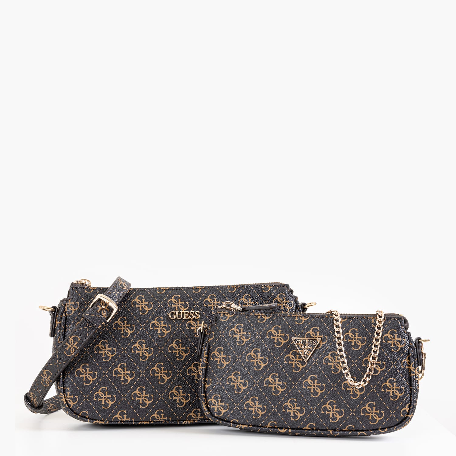 Guess Noelle.2Pouch Womens Bag Guess Noelle.2Pouch-Brown