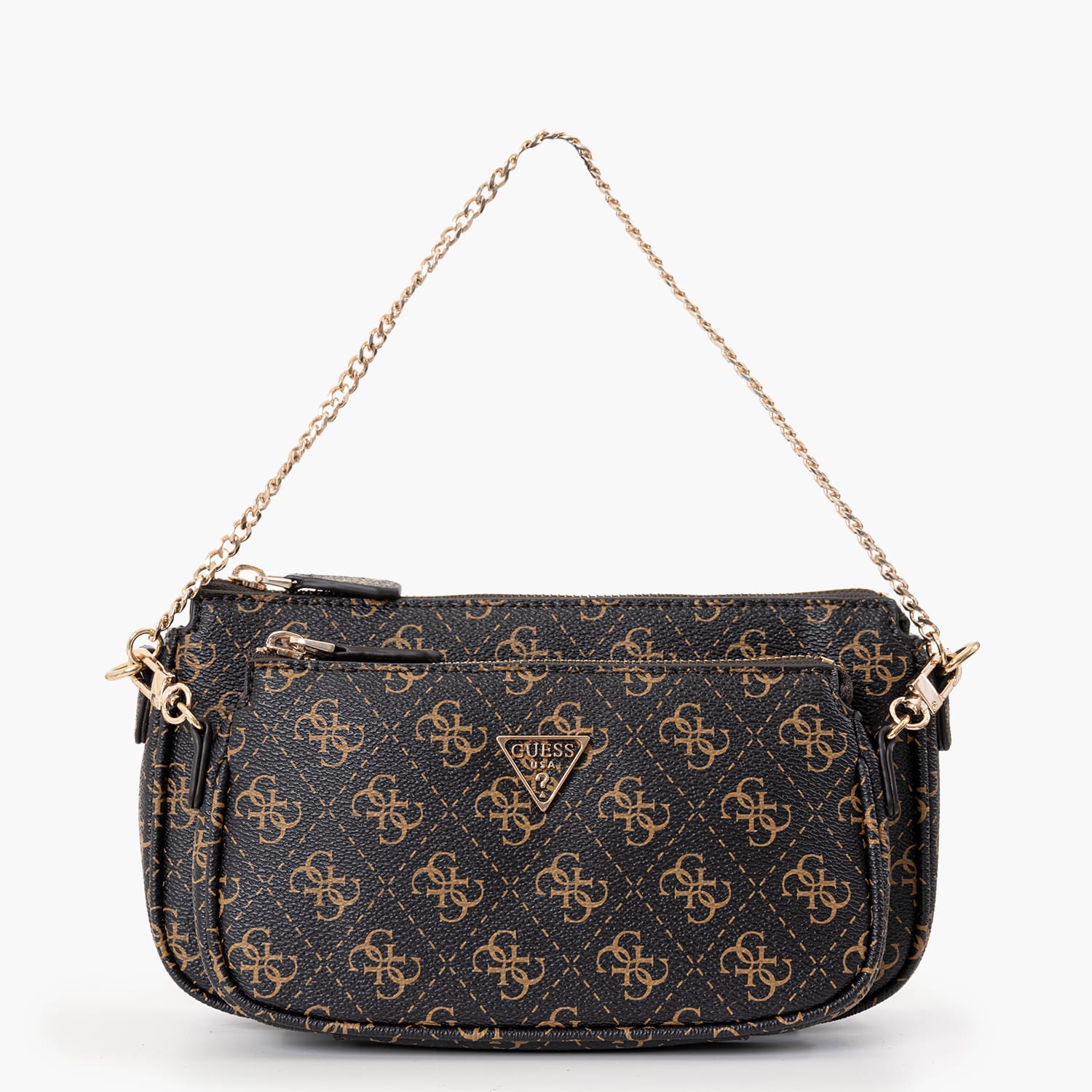 Guess Noelle.2Pouch Womens Bag Guess Noelle.2Pouch-Brown