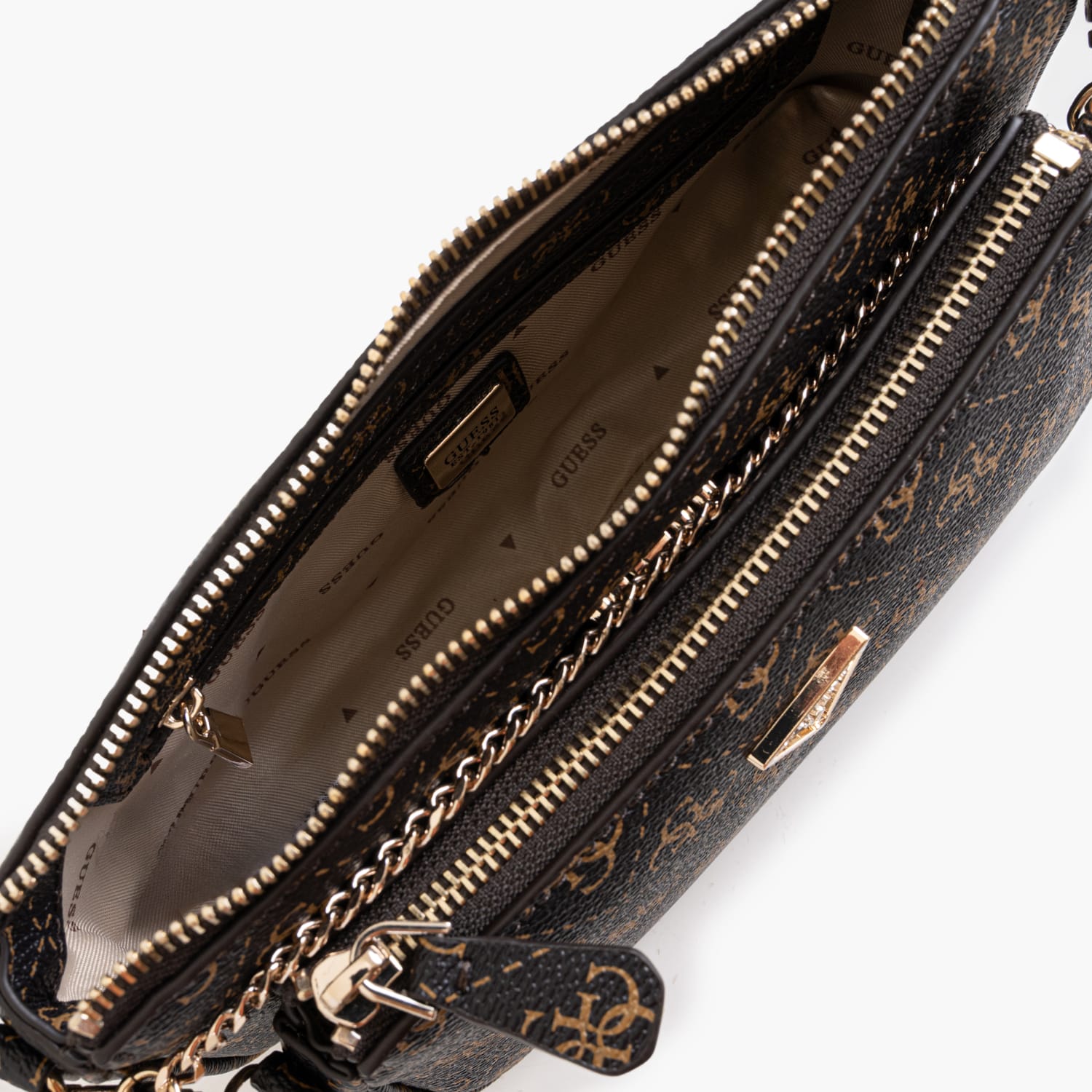 Guess Noelle.2Pouch Womens Bag Guess Noelle.2Pouch-Brown