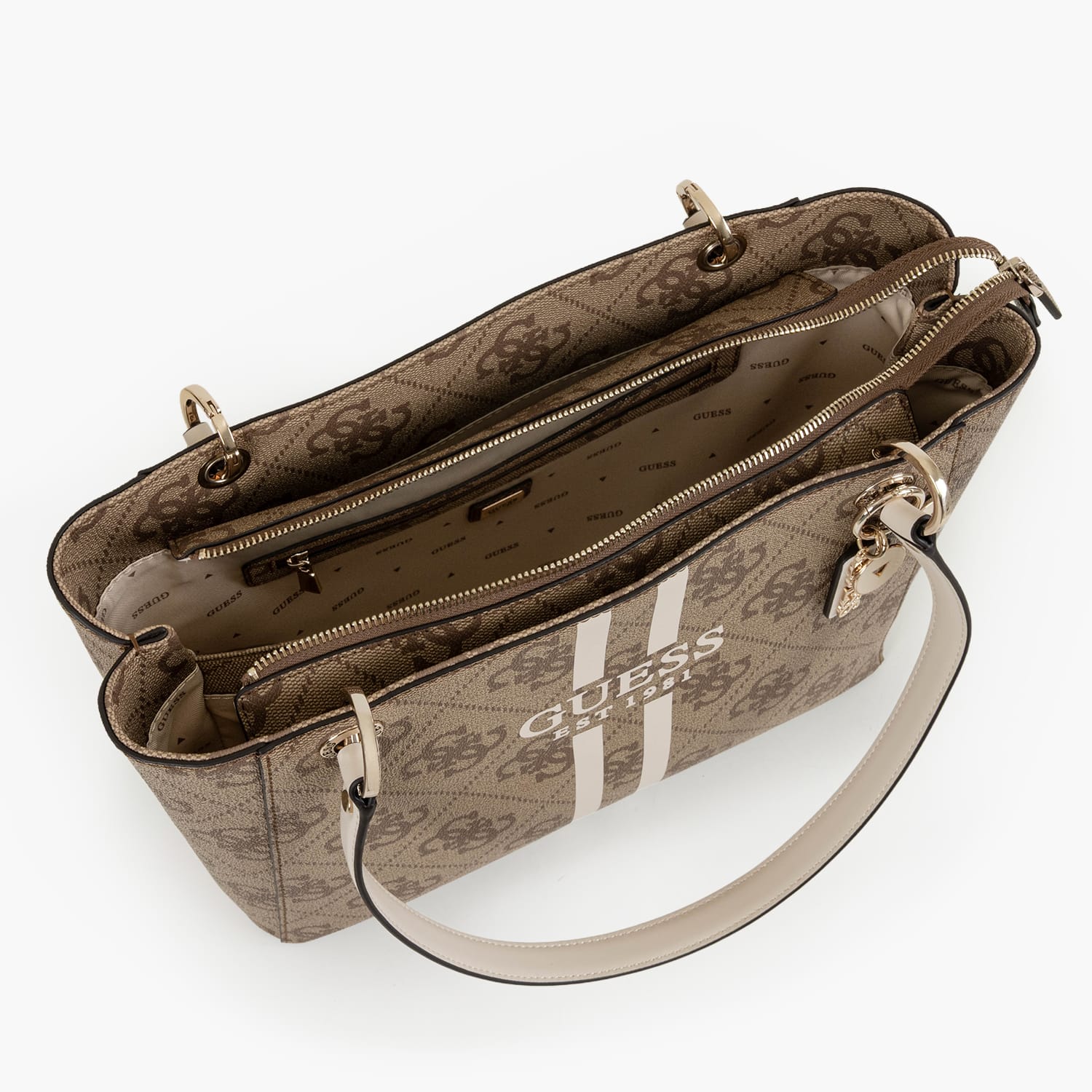 Guess Noelle.2Tt Γυναικεία Τσάντα Guess Noelle.2Tt-Beige