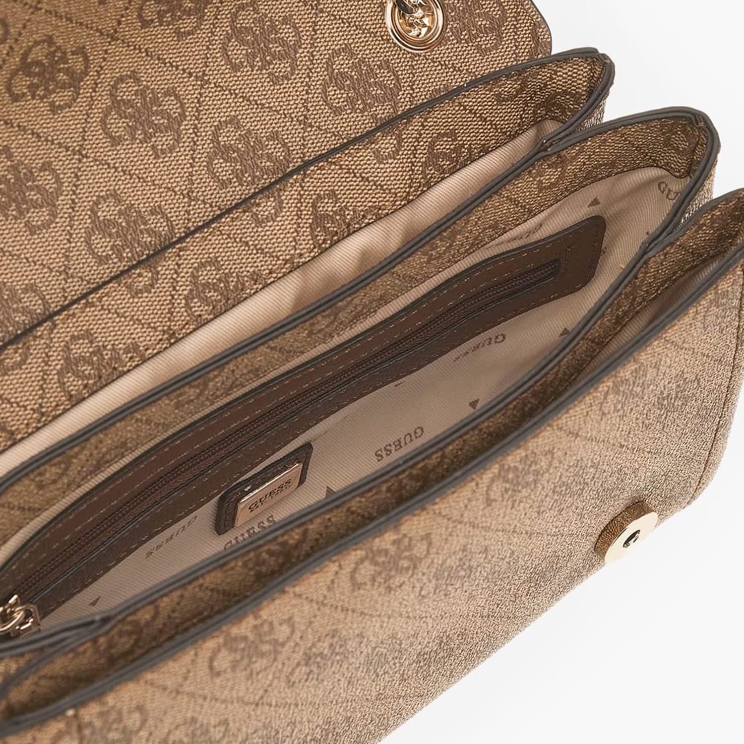 Guess Noelle.Conv Γυναικεία Τσάντα Guess Noelle.Conv-Beige